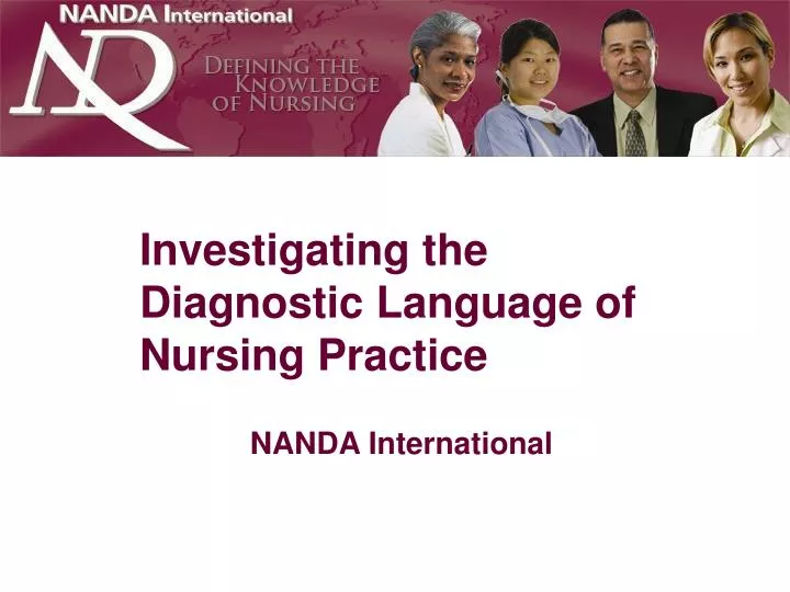 investigating the diagnostic language of nursing practice