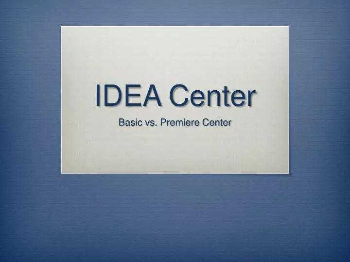 idea center