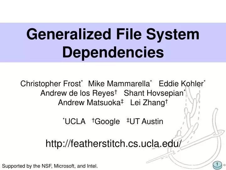 generalized file system dependencies