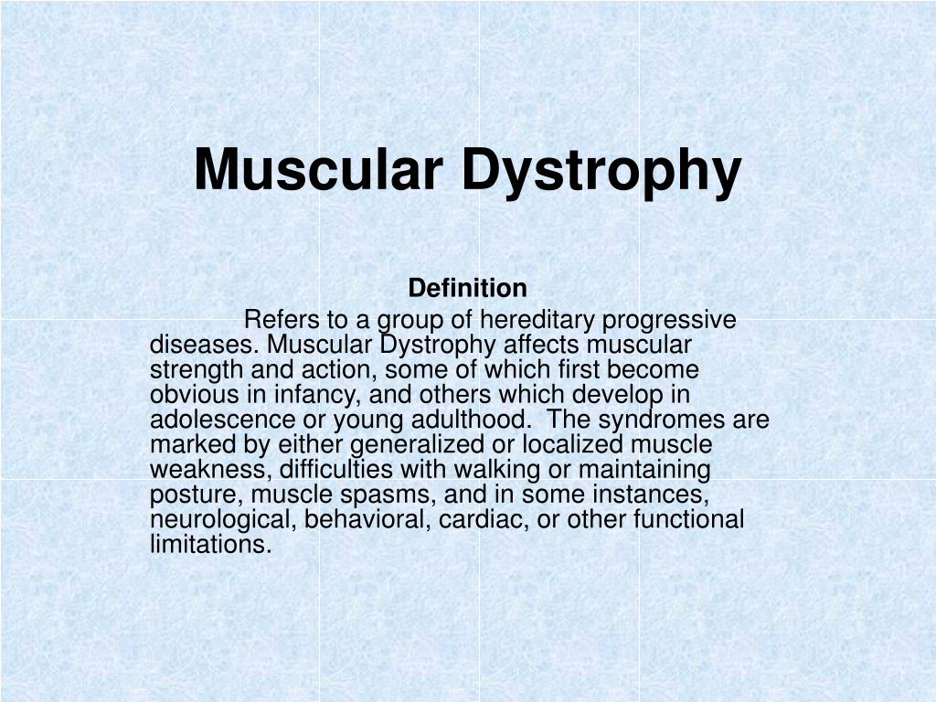 PPT - Muscular Dystrophy PowerPoint Presentation, free download - ID:737783