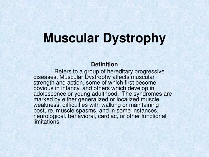 muscular dystrophy