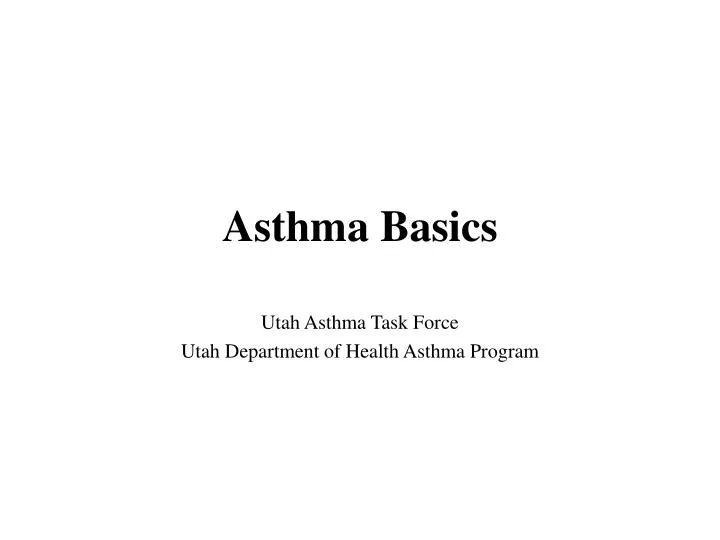 asthma basics