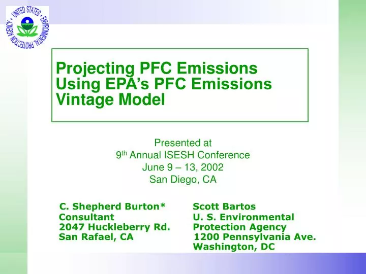 projecting pfc emissions using epa s pfc emissions vintage model
