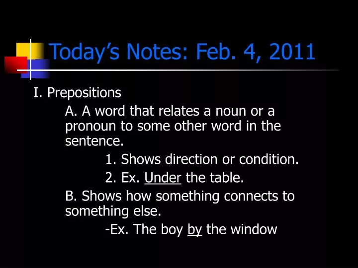today s notes feb 4 2011