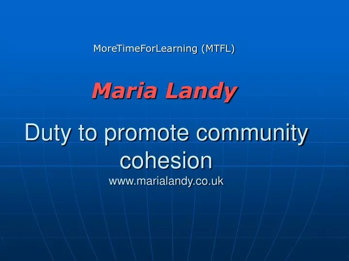 duty to promote community cohesion www marialandy co uk