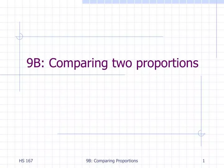 9b comparing two proportions