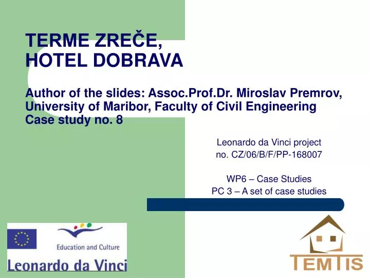 leonardo da vinci project no cz 06 b f pp 168007 wp6 case studies pc 3 a set of case studies