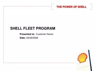 THE POWER OF SHELL