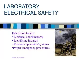 LABORATORY ELECTRICAL SAFETY
