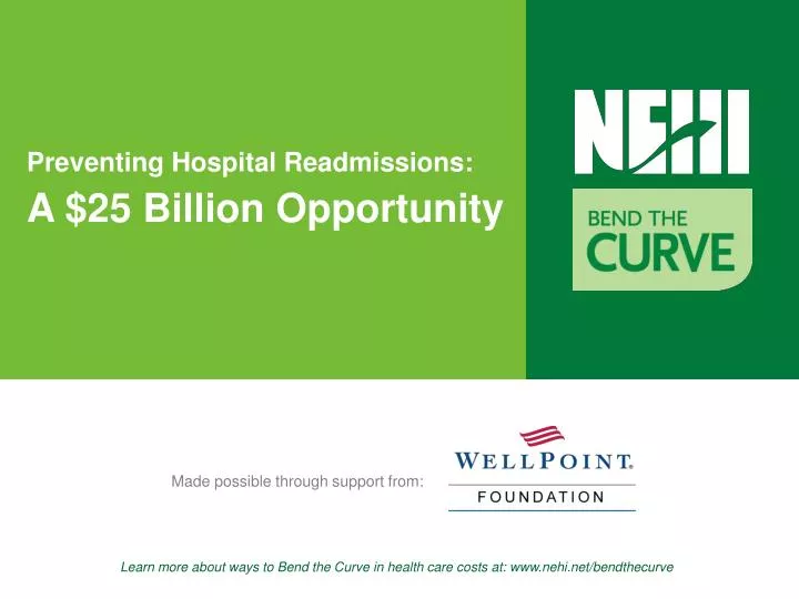 preventing hospital readmissions a 25 billion opportunity