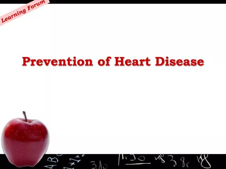 prevention of heart disease