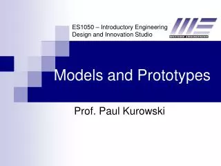 Models and Prototypes