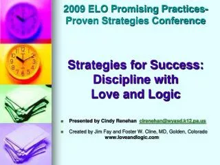 2009 ELO Promising Practices- Proven Strategies Conference