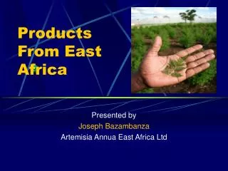 Products From East Africa