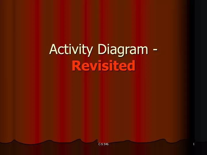 activity diagram revisited