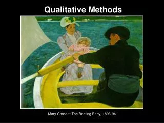 Mary Cassatt: The Boating Party, 1893-94