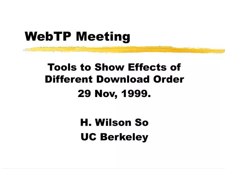 webtp meeting