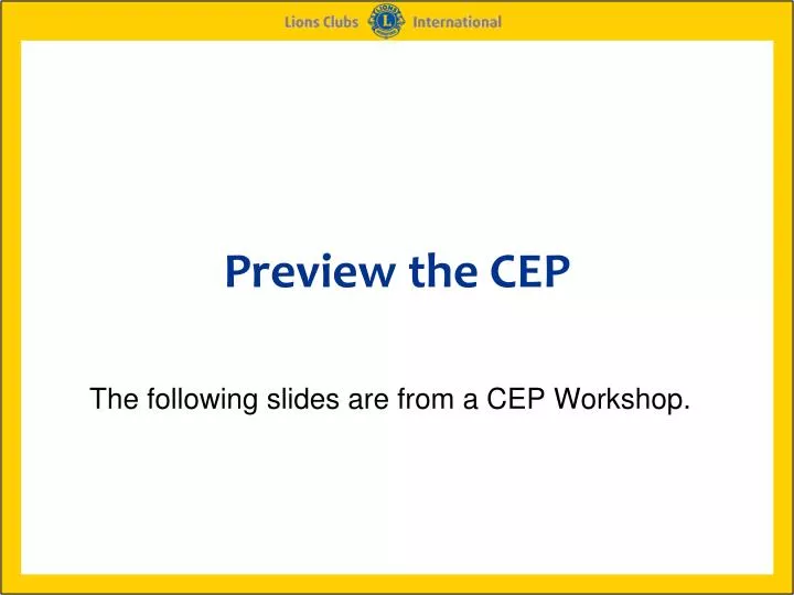 preview the cep