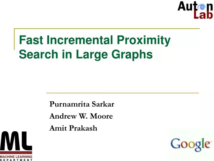 fast incremental proximity search in large graphs