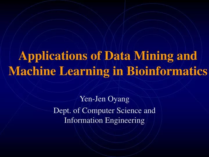 applications of data mining and machine learning in bioinformatics