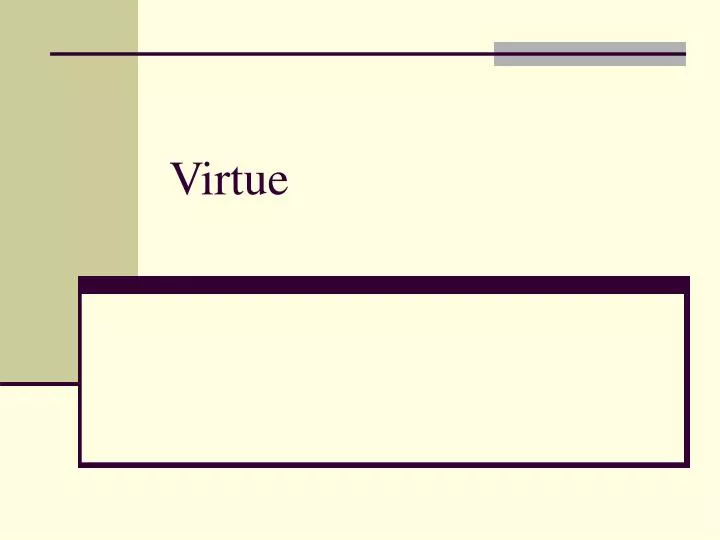 virtue