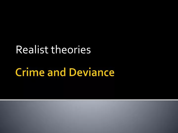 realist theories
