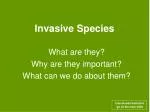 Invasive Species - slide 1