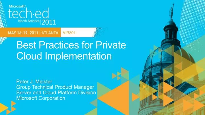 best practices for private cloud implementation