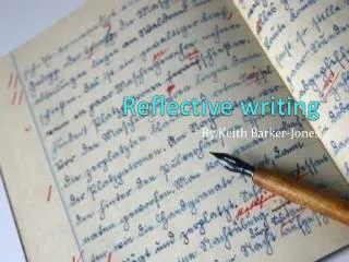 Reflective writing