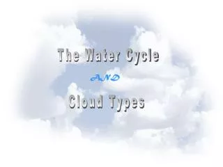 The Water Cycle