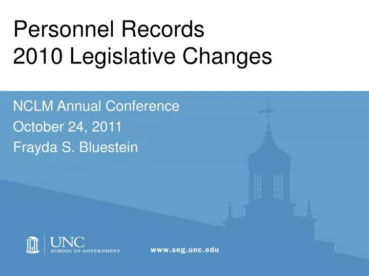 personnel records 2010 legislative changes