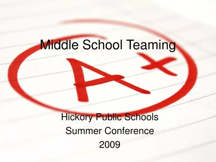 middle school teaming