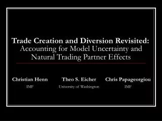 Accounting for Model Uncertainty and Natural Trading Partner Effects
