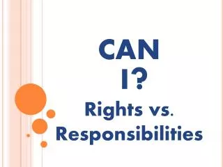 Rights vs. Responsibilities