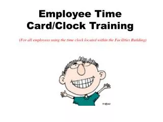 Employee Time Card/Clock Training