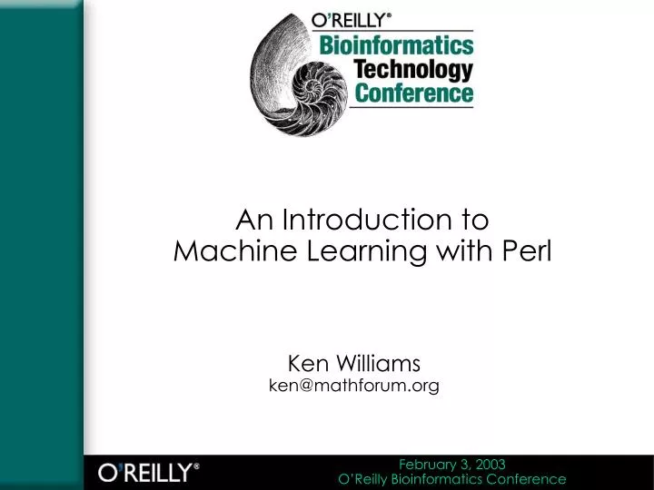 an introduction to machine learning with perl