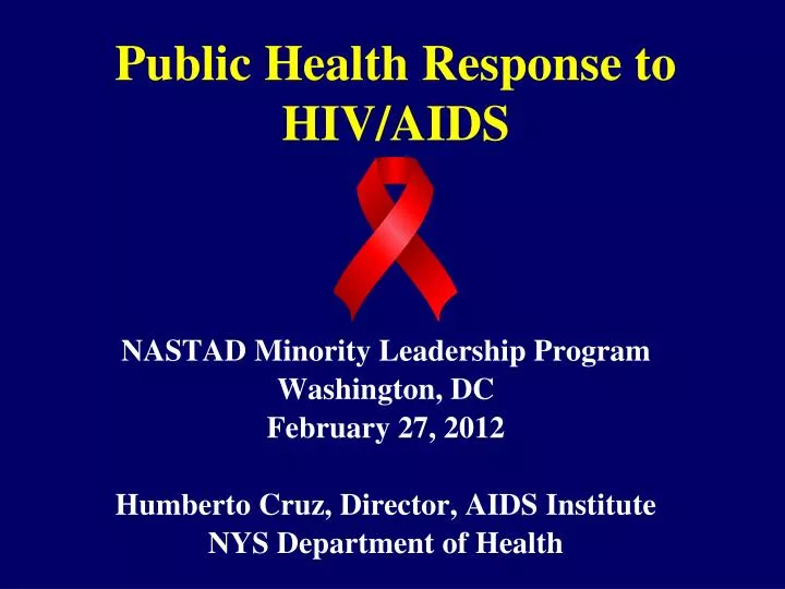 public health response to hiv aids