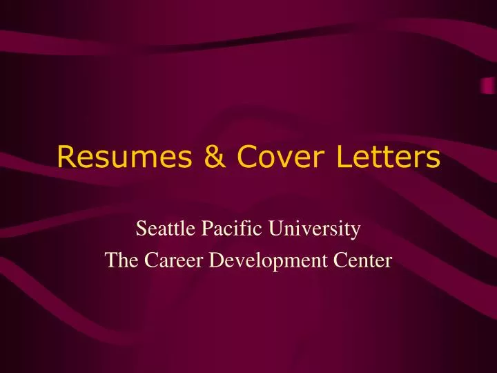 resumes cover letters