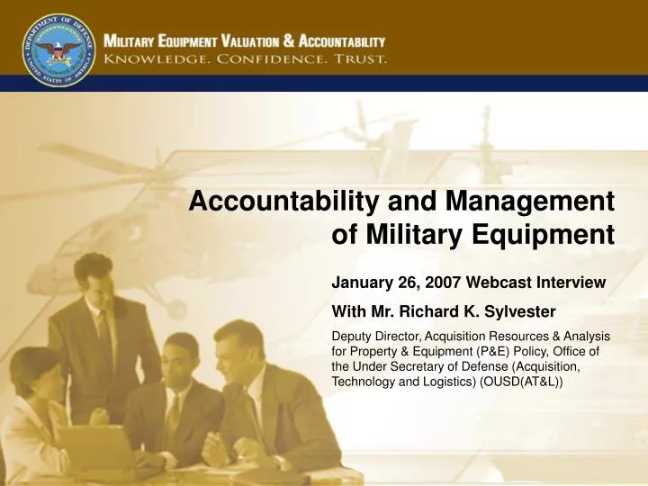 accountability and management of military equipment