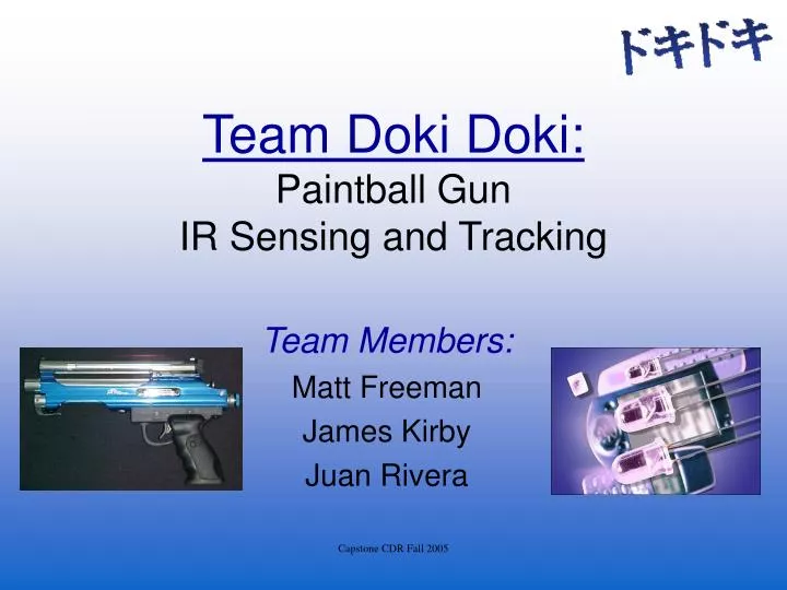 team doki doki paintball gun ir sensing and tracking
