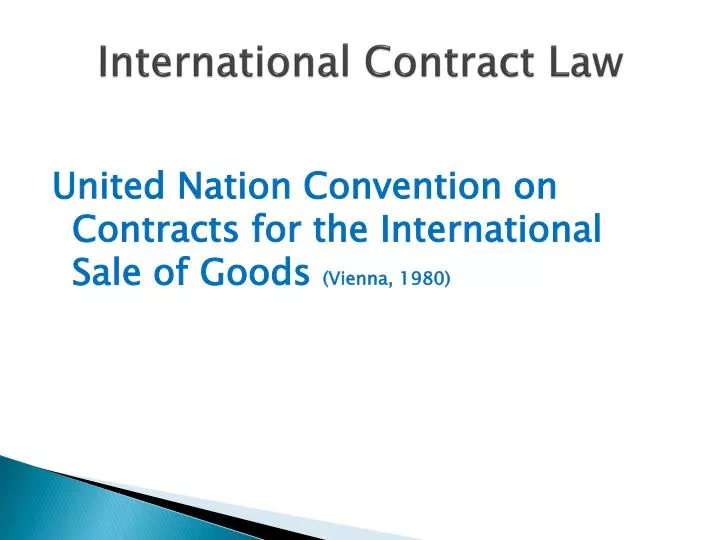 international contract law