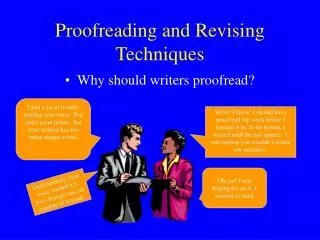 Proofreading and Revising Techniques