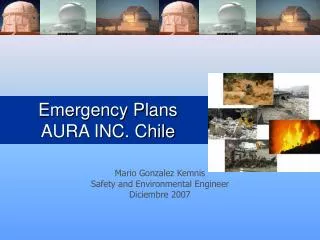 Emergency Plans AURA INC. Chile