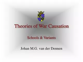Theories of War Causation