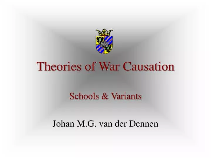 theories of war causation