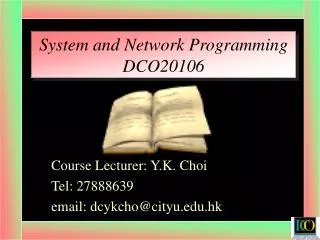 System and Network Programming DCO20106