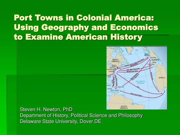 port towns in colonial america using geography and economics to examine american history
