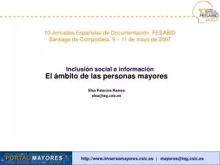 Inclusión social e información