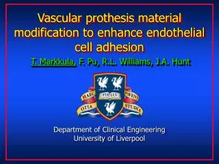 Vascular prothesis material modification to enhance endothelial cell adhesion