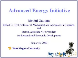 Advanced Energy Initiative